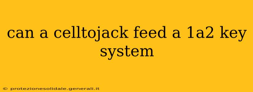 can a celltojack feed a 1a2 key system