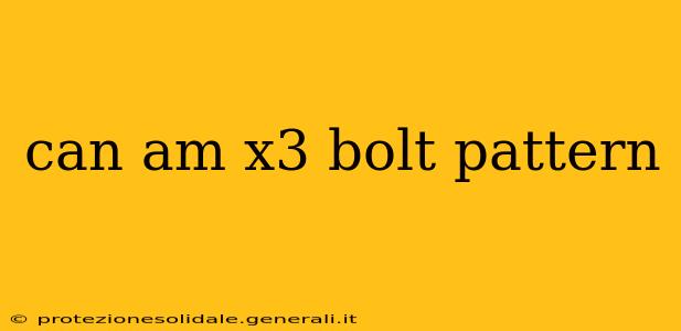 can am x3 bolt pattern