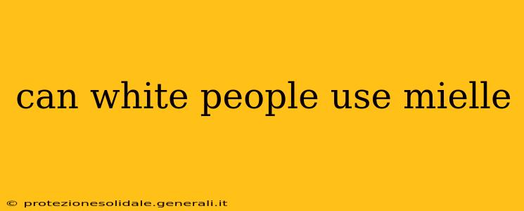 can white people use mielle