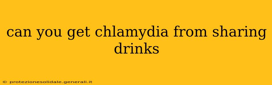 can you get chlamydia from sharing drinks
