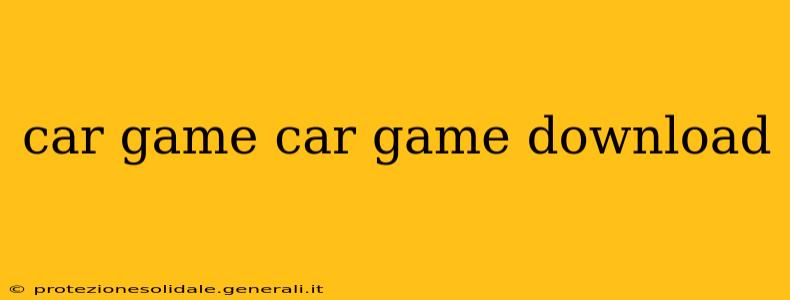car game car game download