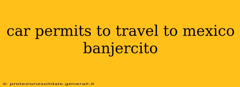car permits to travel to mexico banjercito