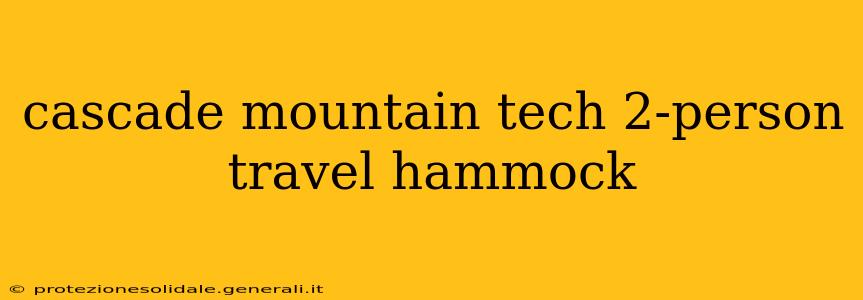 cascade mountain tech 2-person travel hammock