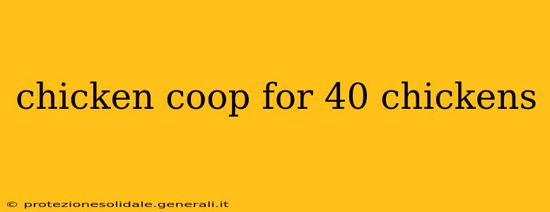 chicken coop for 40 chickens