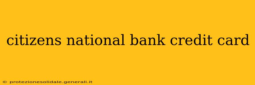 citizens national bank credit card