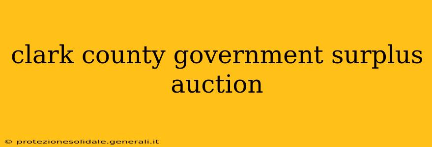clark county government surplus auction