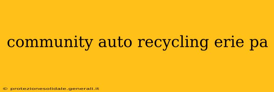 community auto recycling erie pa