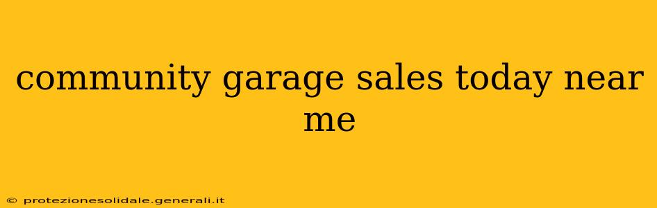 community garage sales today near me