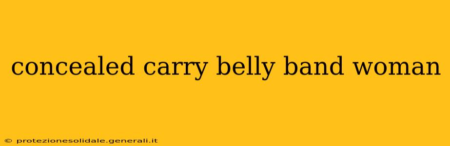 concealed carry belly band woman
