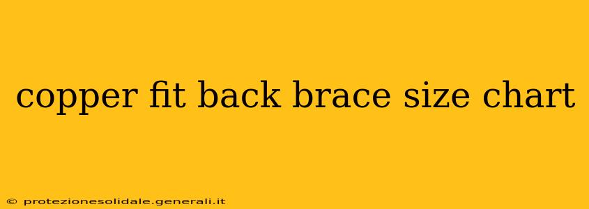 copper fit back brace size chart