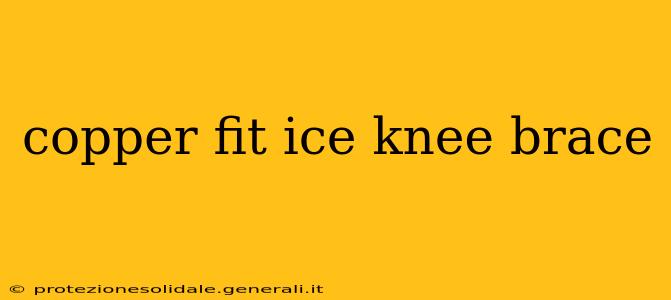 copper fit ice knee brace