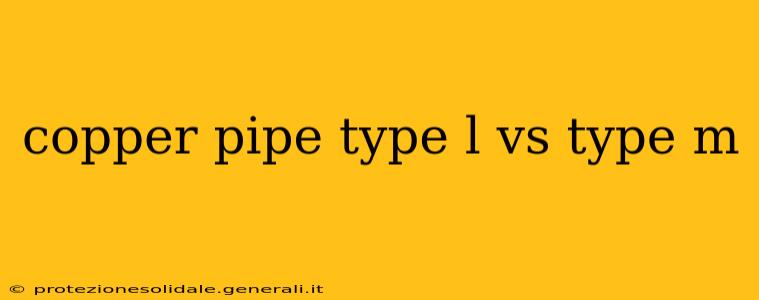 copper pipe type l vs type m