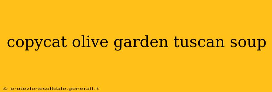 copycat olive garden tuscan soup