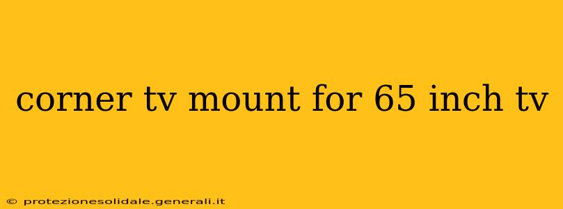corner tv mount for 65 inch tv