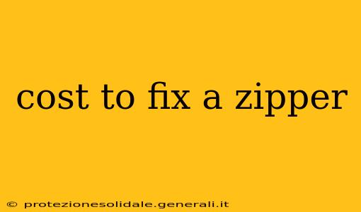 cost to fix a zipper