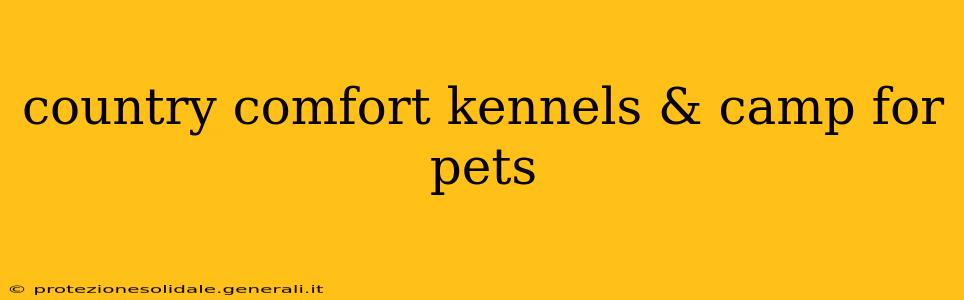 country comfort kennels & camp for pets