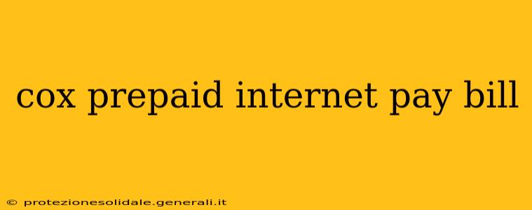 cox prepaid internet pay bill