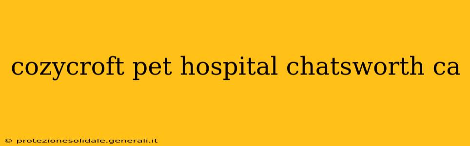 cozycroft pet hospital chatsworth ca