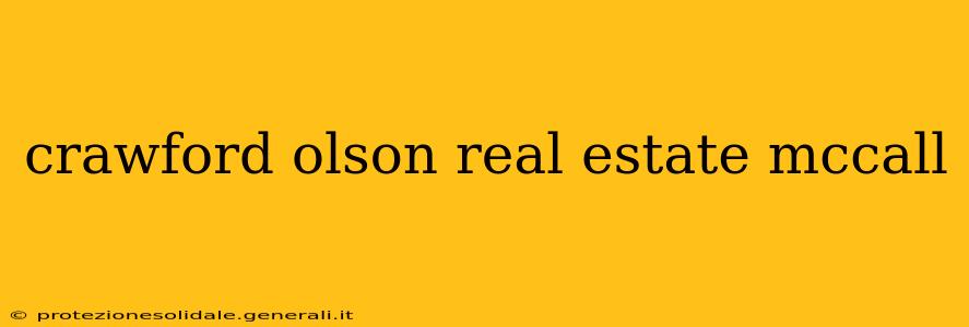 crawford olson real estate mccall