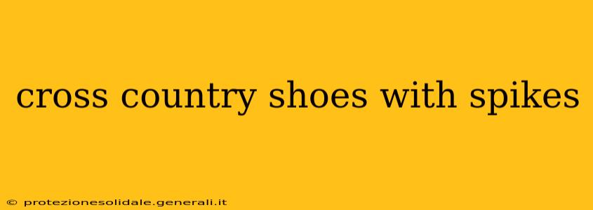 cross country shoes with spikes