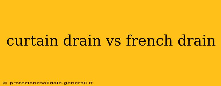 curtain drain vs french drain