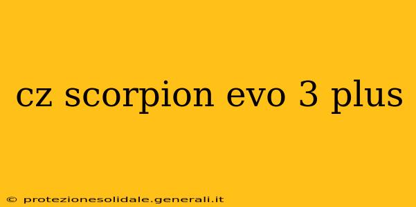 cz scorpion evo 3 plus
