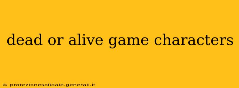 dead or alive game characters