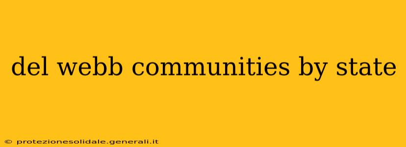 del webb communities by state