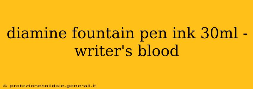 diamine fountain pen ink 30ml -writer's blood