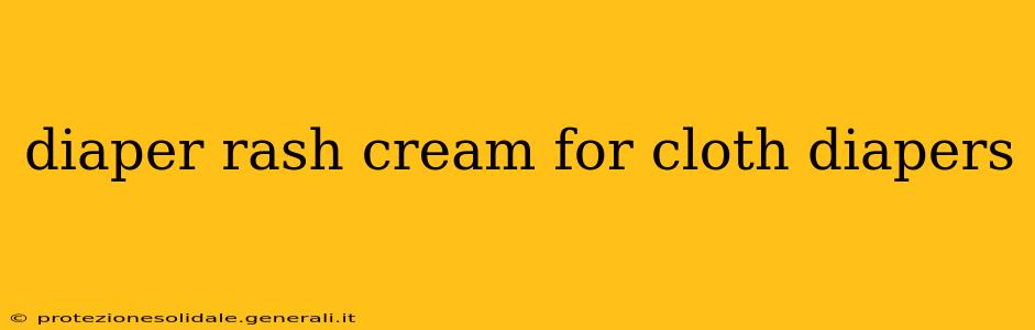diaper rash cream for cloth diapers