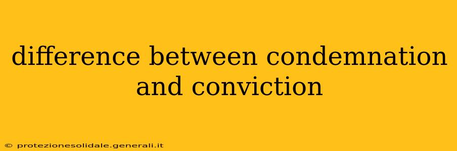 difference between condemnation and conviction