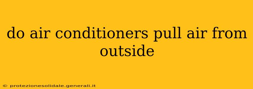 do air conditioners pull air from outside