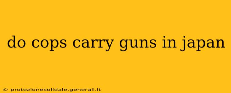 do cops carry guns in japan