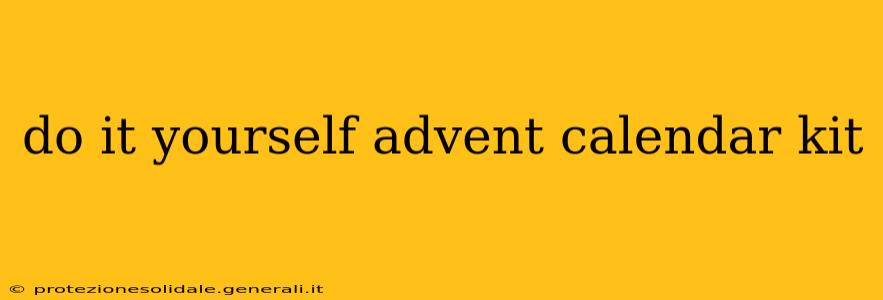 do it yourself advent calendar kit