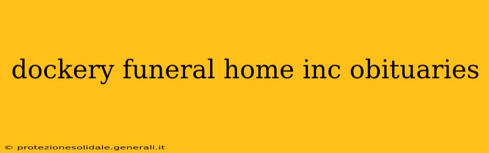 dockery funeral home inc obituaries