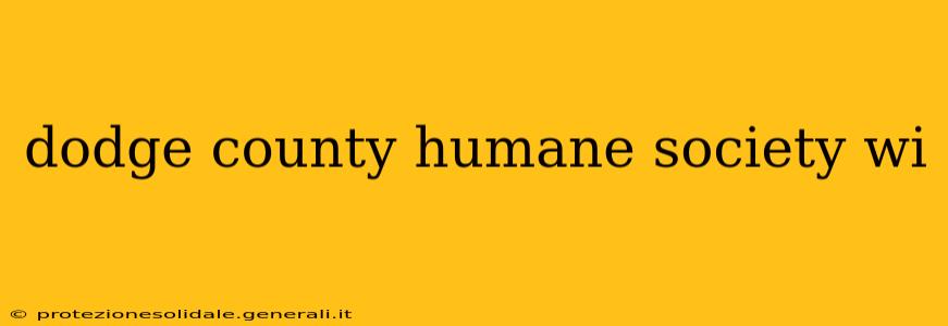 dodge county humane society wi