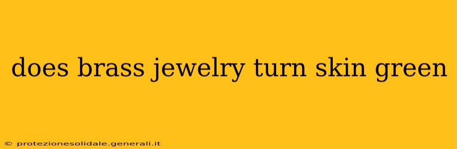 does brass jewelry turn skin green