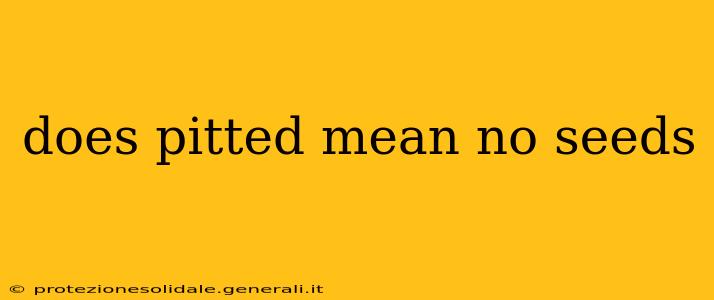does pitted mean no seeds