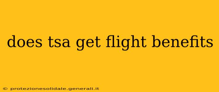does tsa get flight benefits