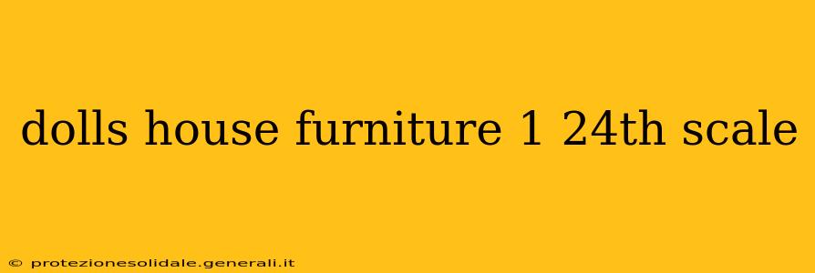 dolls house furniture 1 24th scale