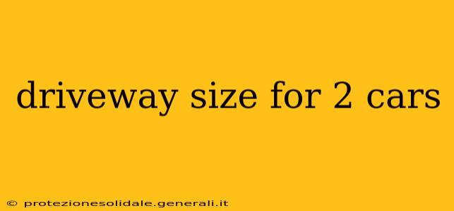 driveway size for 2 cars