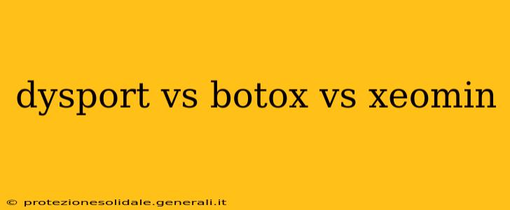 dysport vs botox vs xeomin