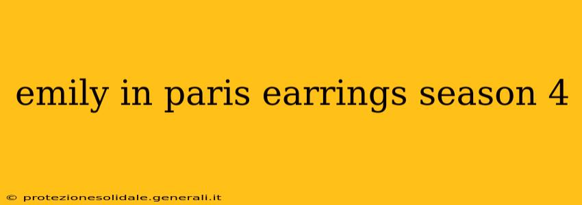 emily in paris earrings season 4