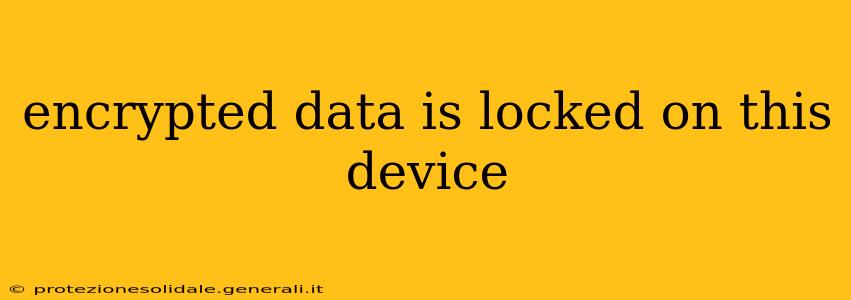 encrypted data is locked on this device