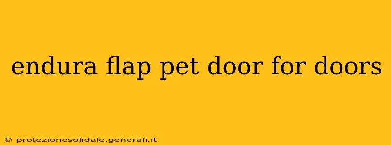 endura flap pet door for doors