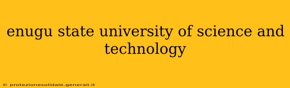 enugu state university of science and technology