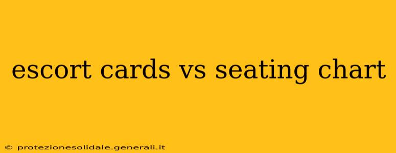 escort cards vs seating chart