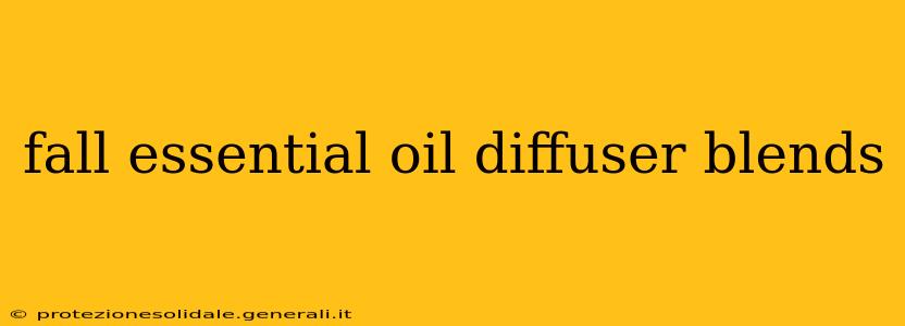 fall essential oil diffuser blends