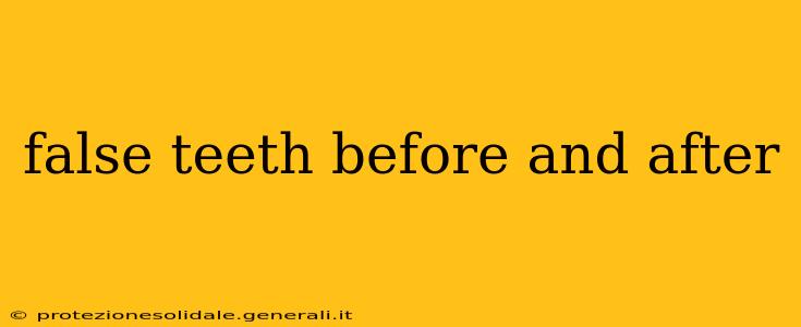 false teeth before and after