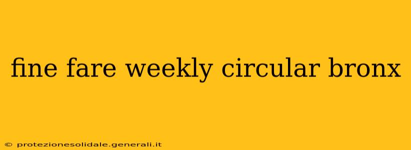 fine fare weekly circular bronx
